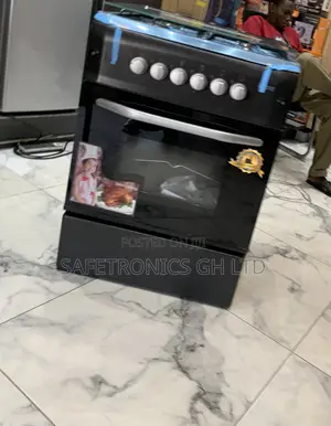 Purchase Black Ferre 60x60cm 4-Burner Freestanding Gas Cooker Oven