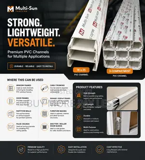 3-Compartment PVC Floor Trunking