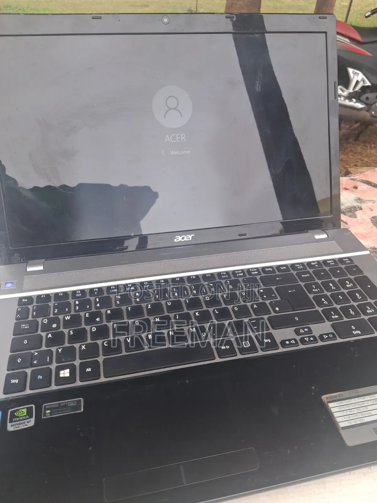 Laptop Acer Aspire 3 8GB Nvidia SSD 256GB