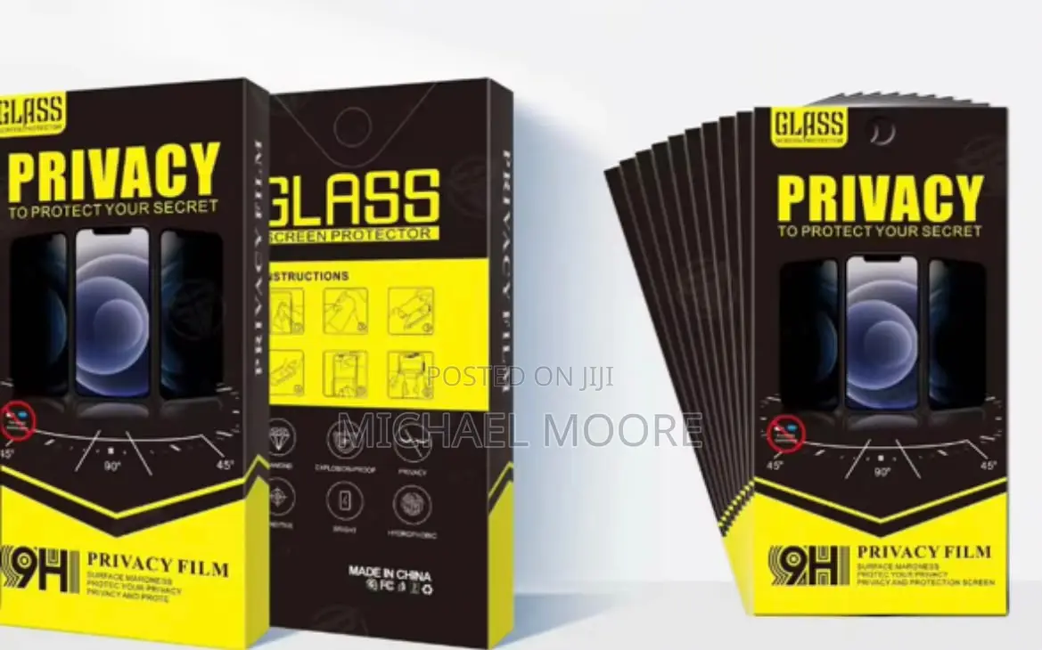 Original iPhone 13 - 17 Privacy Tempered Glass 10in1 Pack