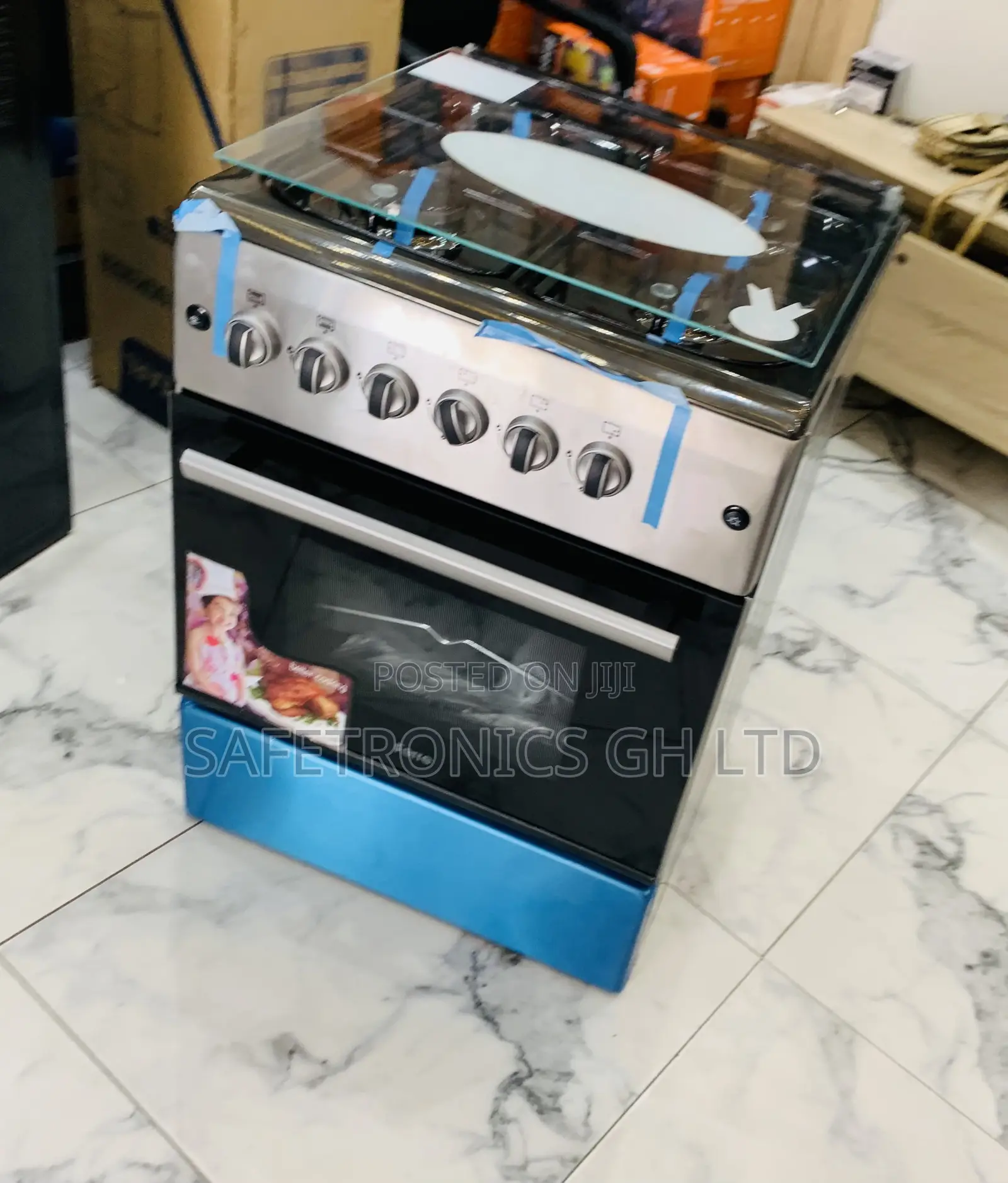 Exclusive Volcano Ferre 50x60 Gas Cooker – New Line, 4 Burners
