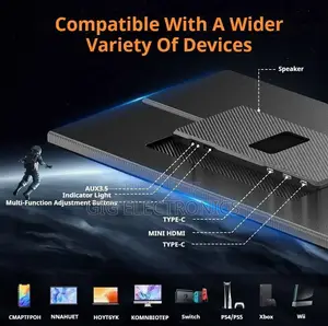 V2COM P4 Portable Monitor 16 FHD IPS Display