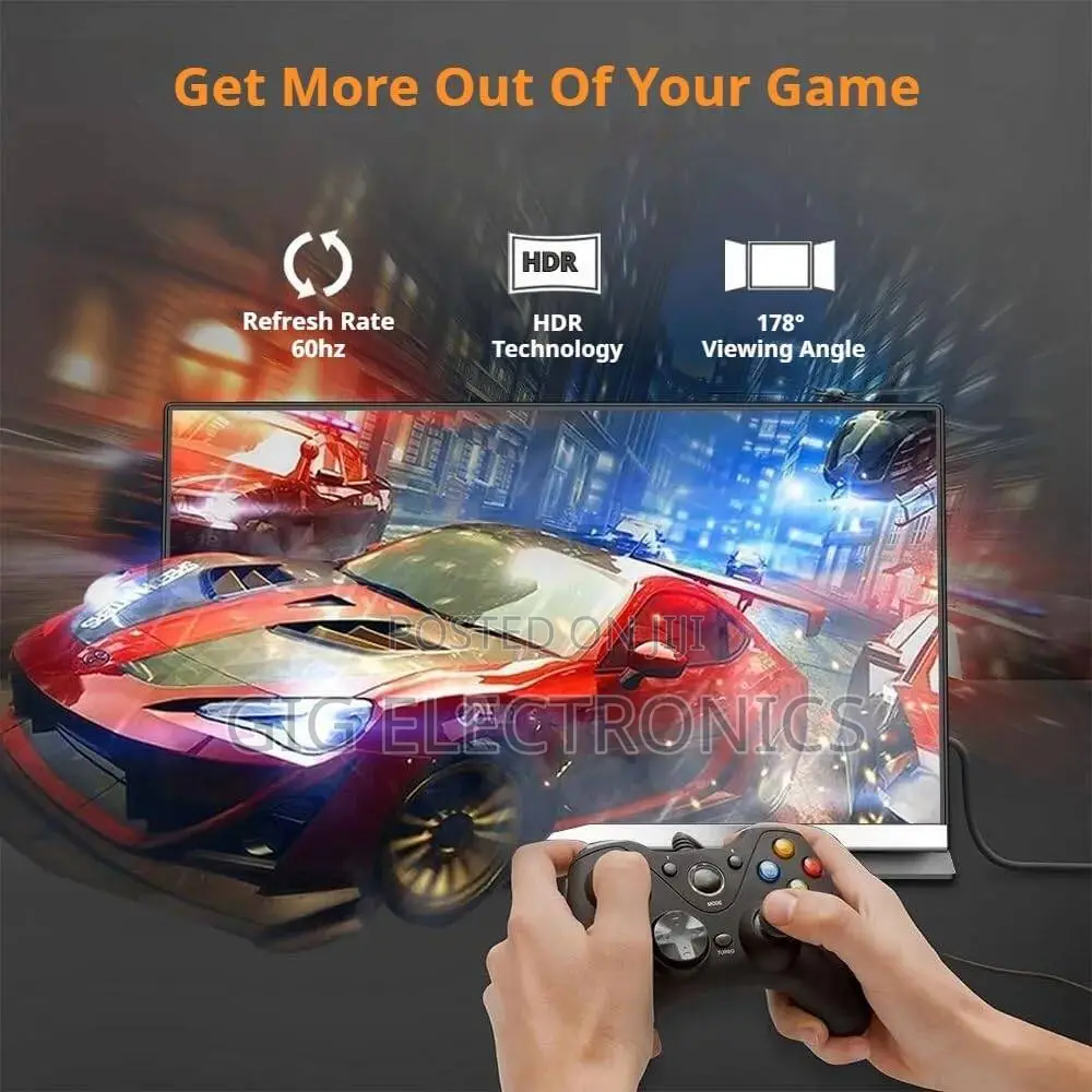 V2COM P4 Portable Monitor 16 FHD IPS Display