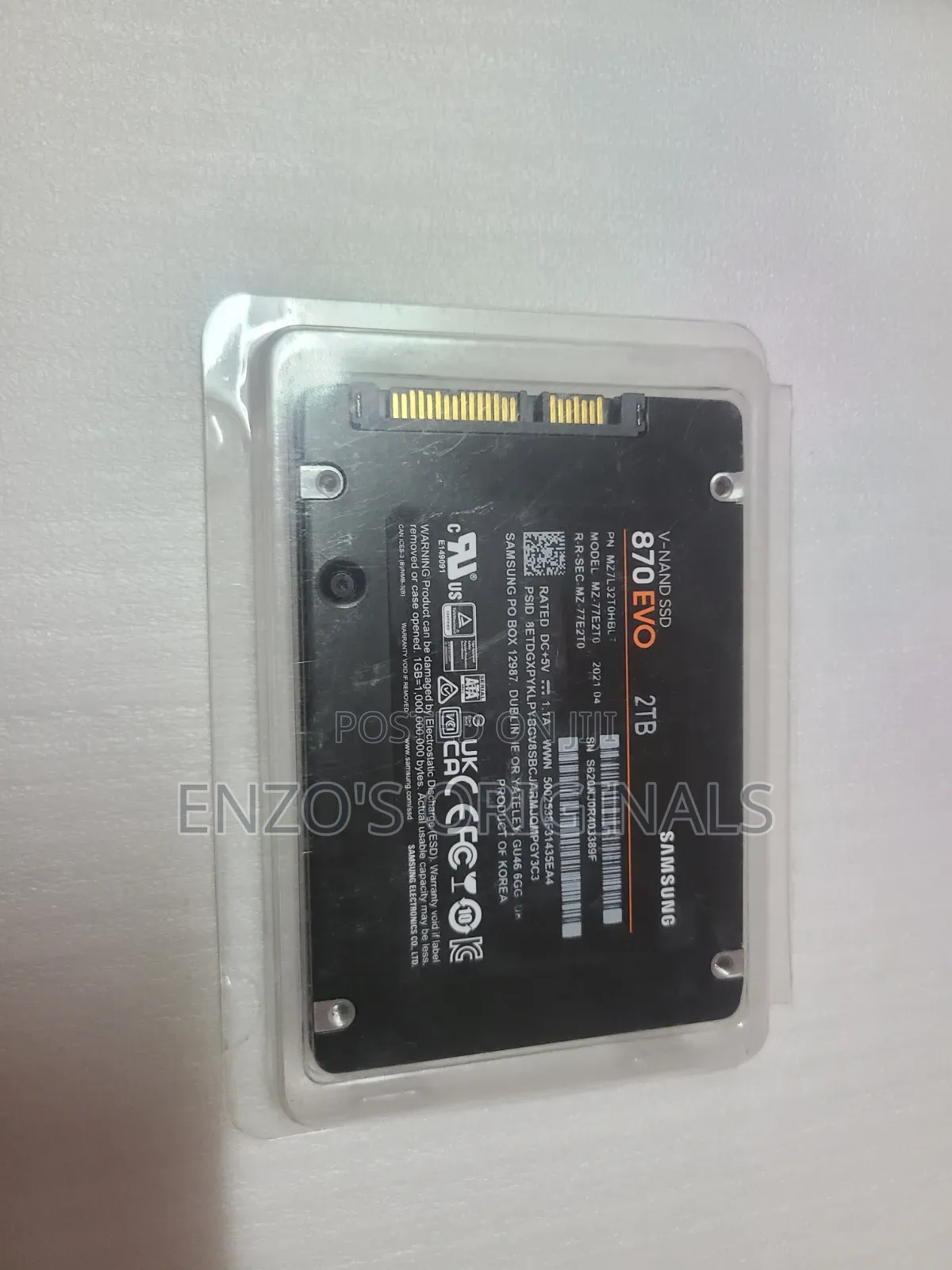 2TB SATA SSD Samsung 870 EVO 100% Health Like New