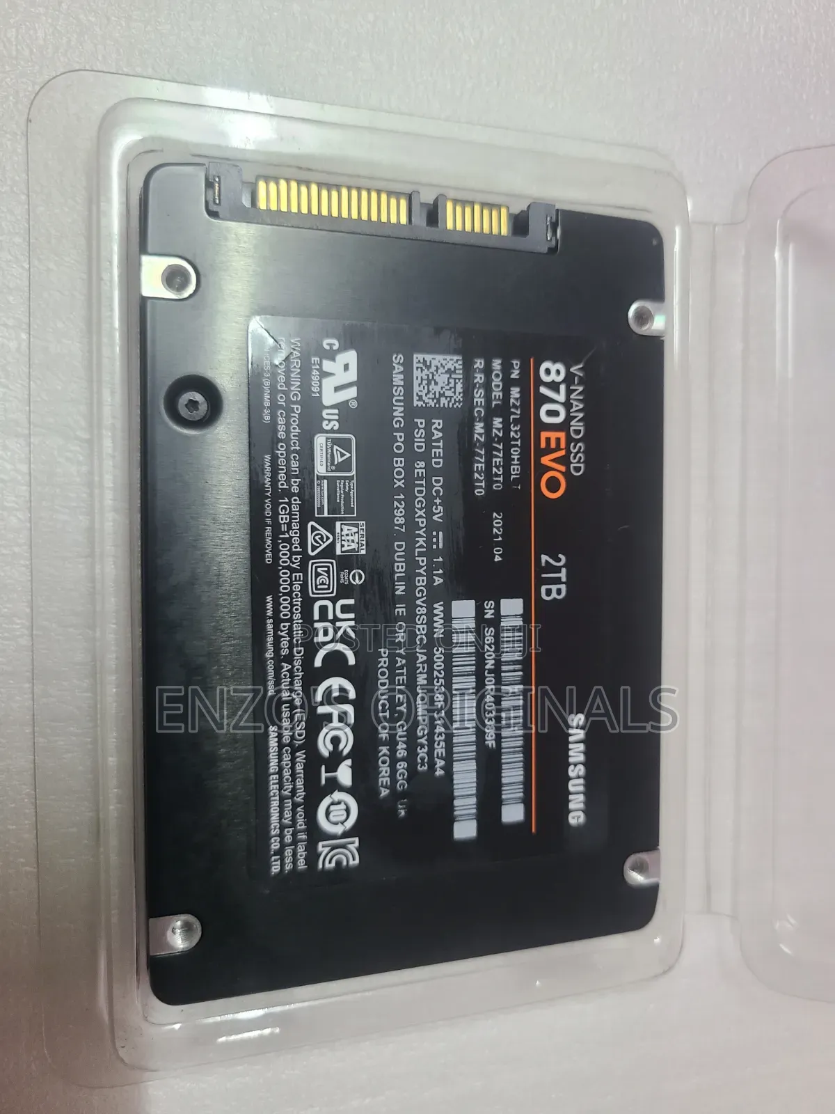 2TB SATA SSD Samsung 870 EVO 100% Health Like New