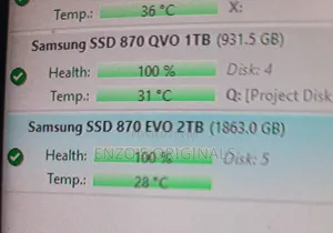 2TB SATA SSD Samsung 870 EVO 100% Health Like New
