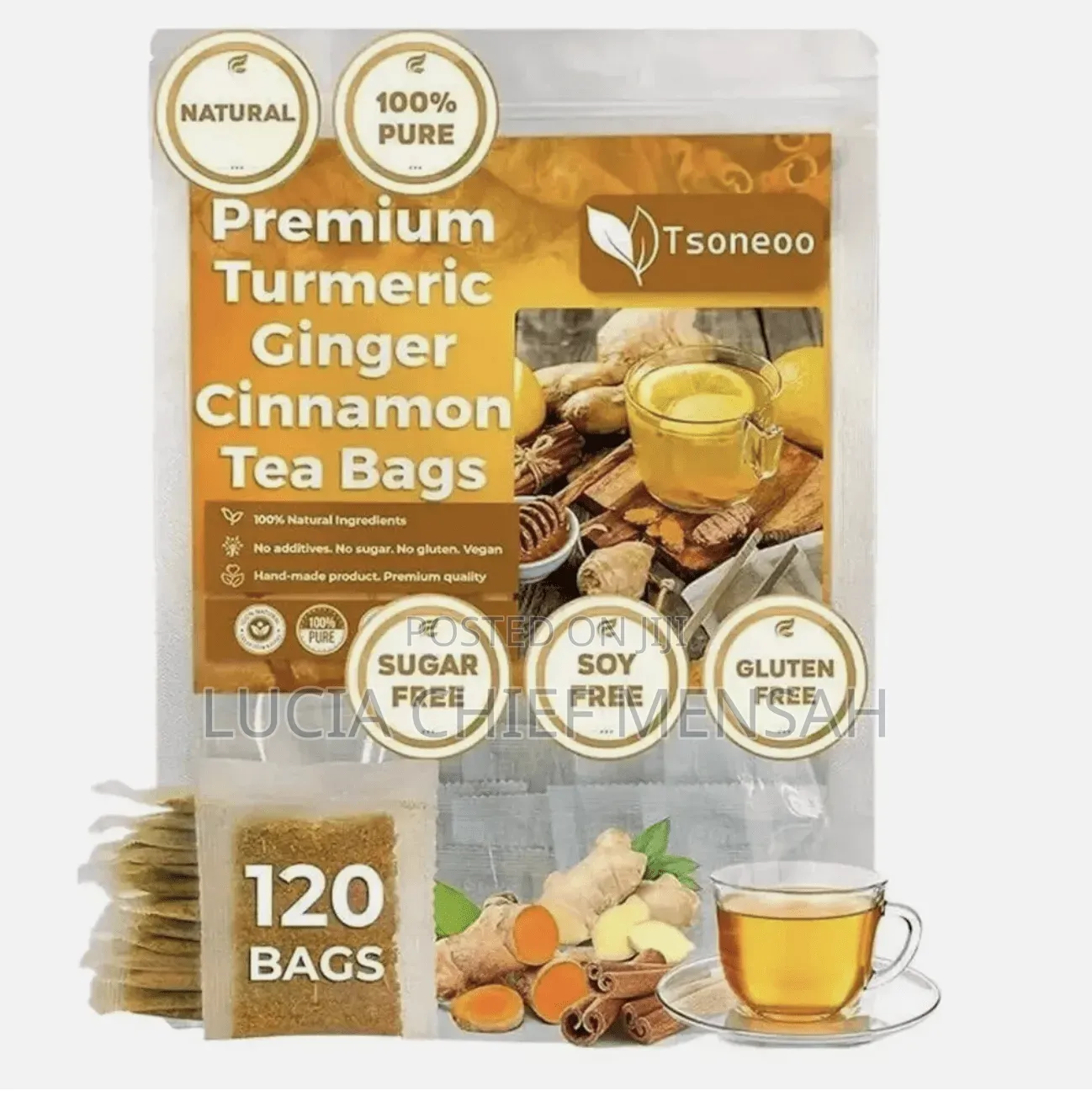 Premium Tumeric Ginger Cinnamon Tea Bags