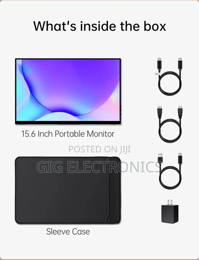 V2com Portable Monitor Touchscreen 15.6