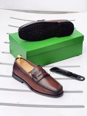 GB Coffee Leather Penny Loafers