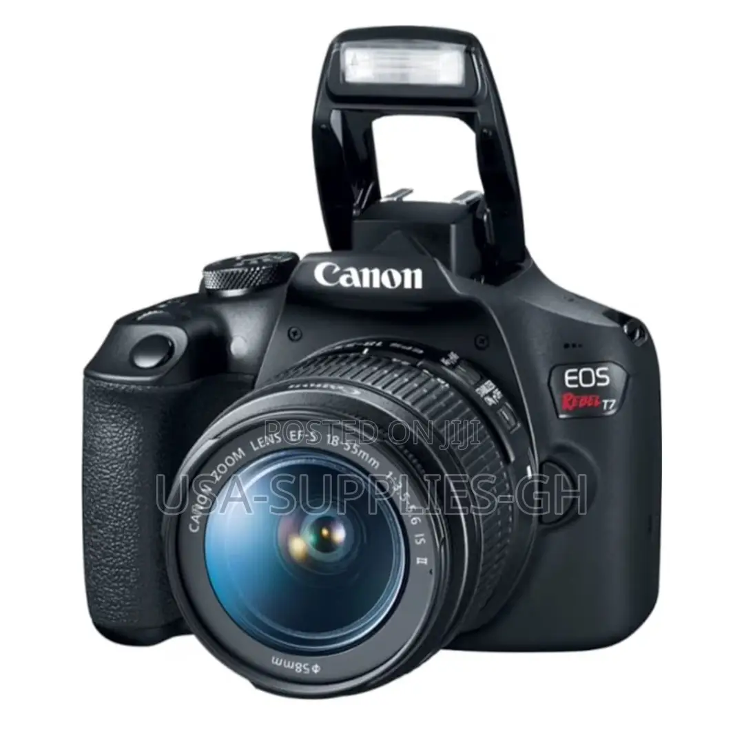 Canon EOS Rebel T7 DSLR Double Zoom Camera EF 75-300mm Lenses From USA
