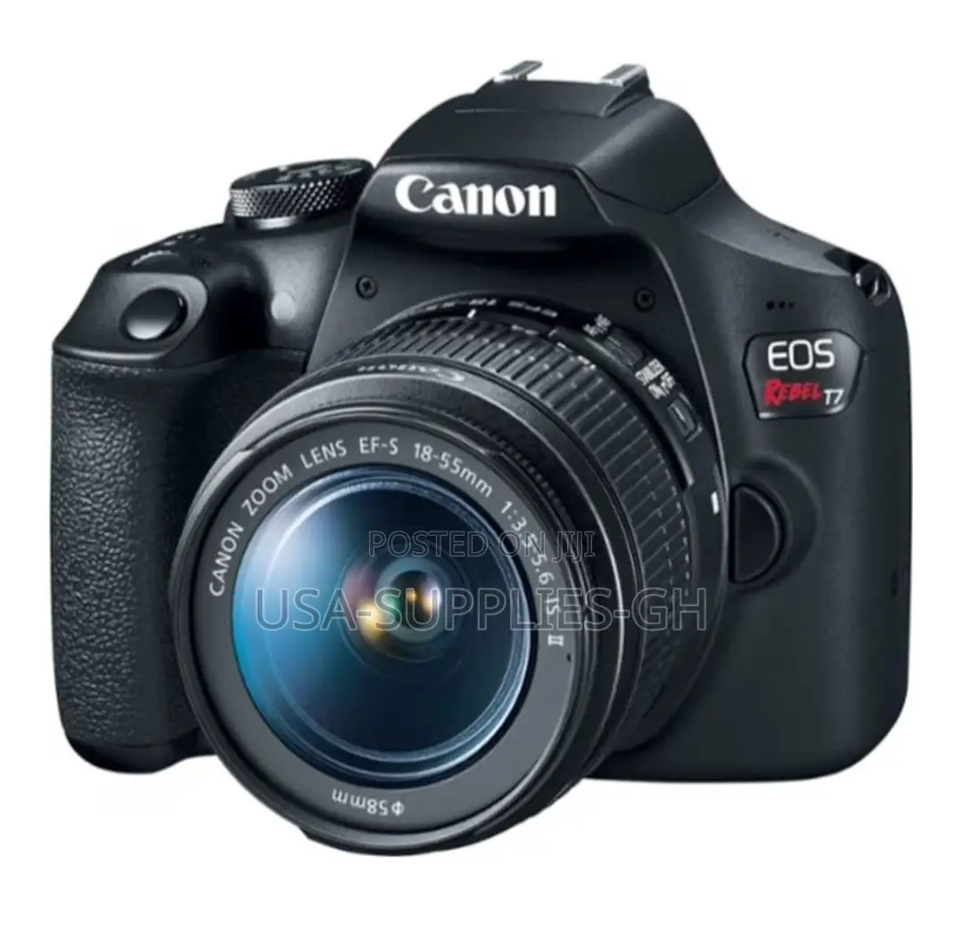 Canon EOS Rebel T7 DSLR Double Zoom Camera EF 75-300mm Lenses From USA