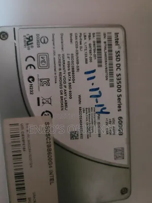 600gb SSD Drive 2.5inch SATA Intel Brand 100% Health Like New Tested