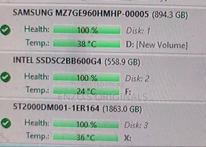 600gb SSD Drive 2.5inch SATA Intel Brand 100% Health Like New Tested