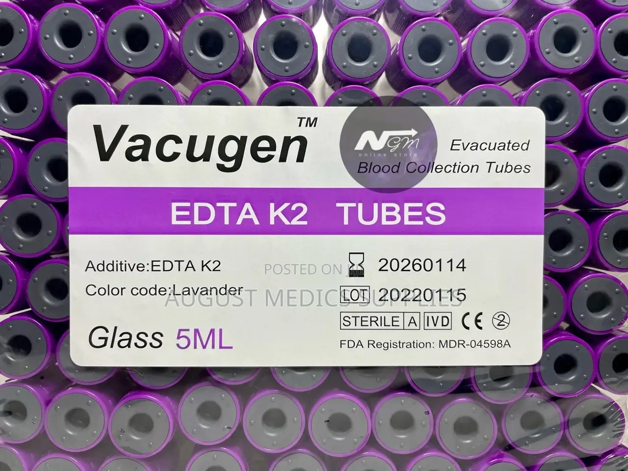 Vacuum Blood Collection Tube (EDTA)