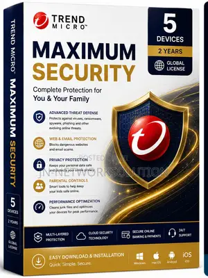 Trend Micro Maximum Security 5 Devices/ 2 Years (GLOBAL)