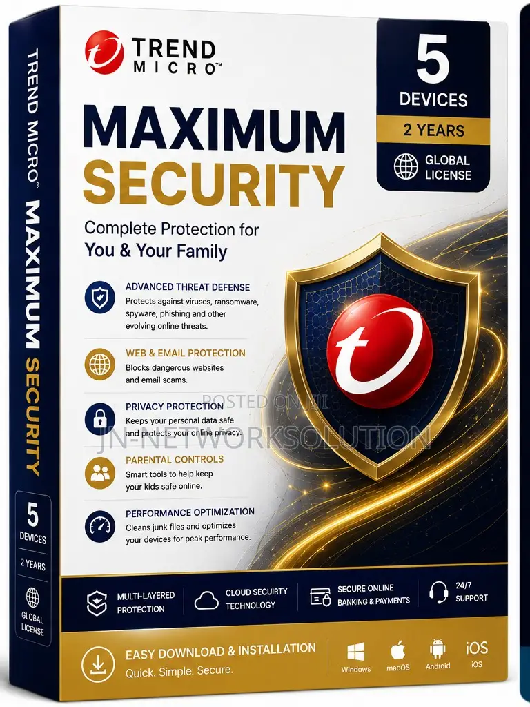 Trend Micro Maximum Security 5 Devices/ 2 Years (GLOBAL)