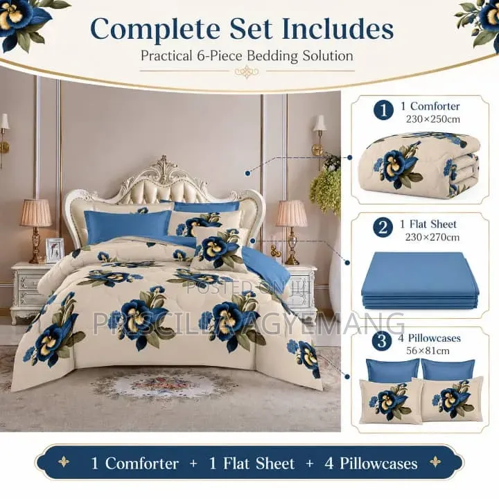 Quality 6 Piece Duvet Set