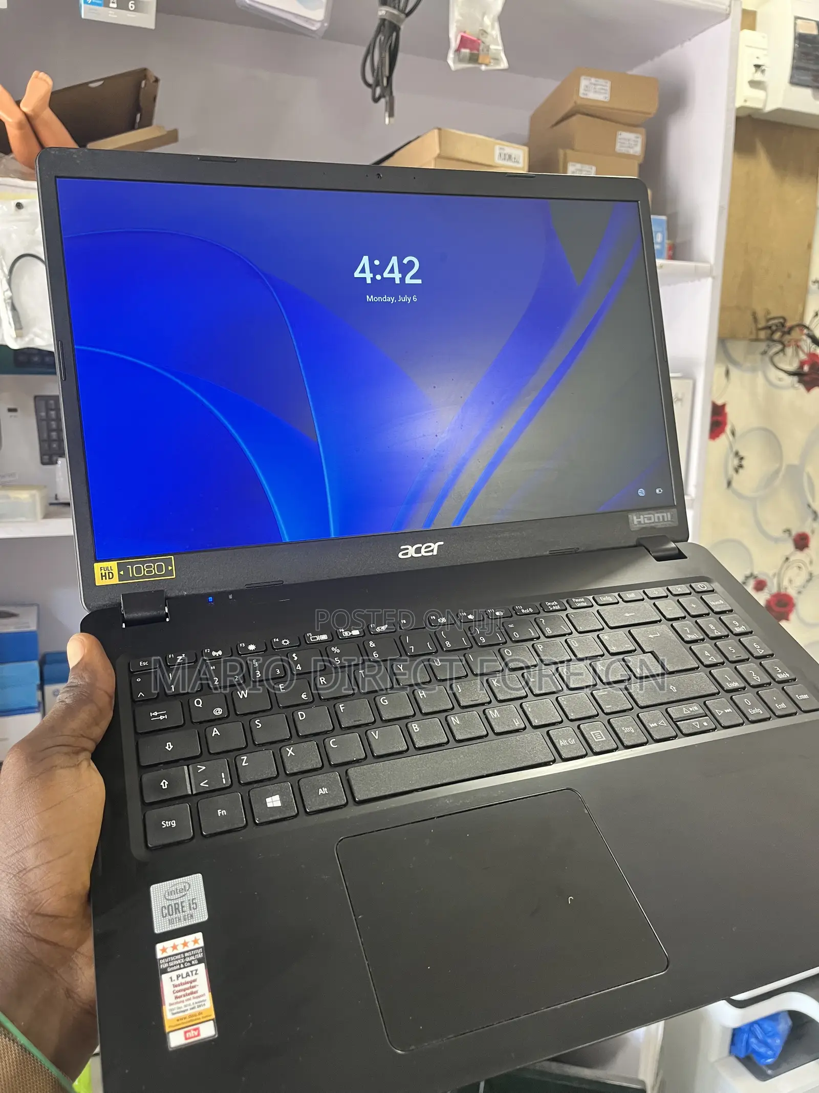 Laptop Acer Extensa 215 8GB Intel Core i5 SSD 256GB