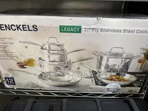 HENCKELS Legacy Stainless Steel Clad Cookware Set, 12-Pieces
