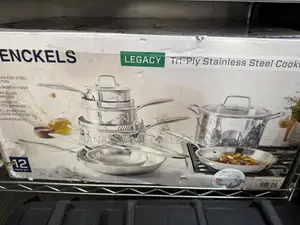 HENCKELS Legacy Stainless Steel Clad Cookware Set, 12-Pieces