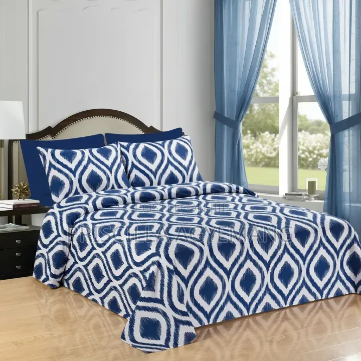 Beautiful King-Size Bed Sheet 6 in 1