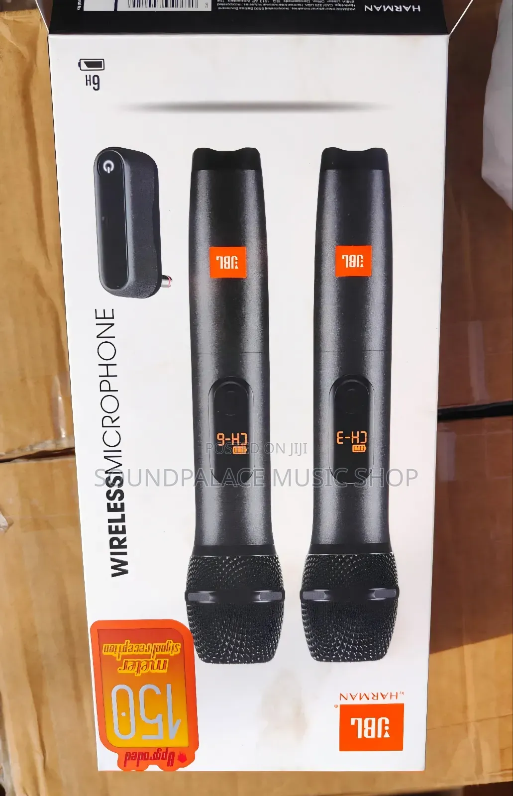JBL Wireless Two Microphone System With Dual-Channel Wireless Receiver