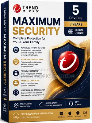 Trend Micro Maximum Security 5 Devices/ 3 Years (GLOBAL)