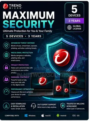 Trend Micro Maximum Security 5 Devices/ 3 Years (GLOBAL)