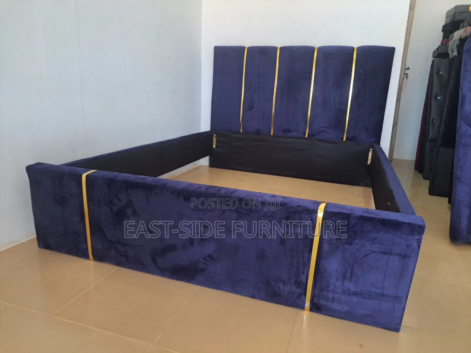 Double Bed Frame Suede Fabric