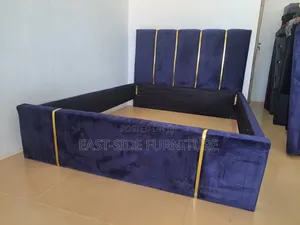 Double Bed Frame Suede Fabric