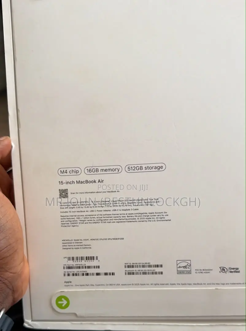Laptop Apple MacBook Air 2025 M4 16GB Apple M4 SSD 512GB