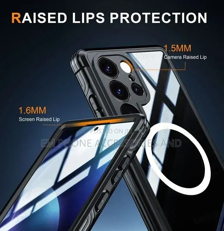 360 Degrees Case, Magsafe With Screen Protector, Wireless Charging.