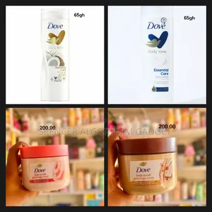 Dove Coconut/Essential Lt/ Rice Peach/Coconut Butter Scrub