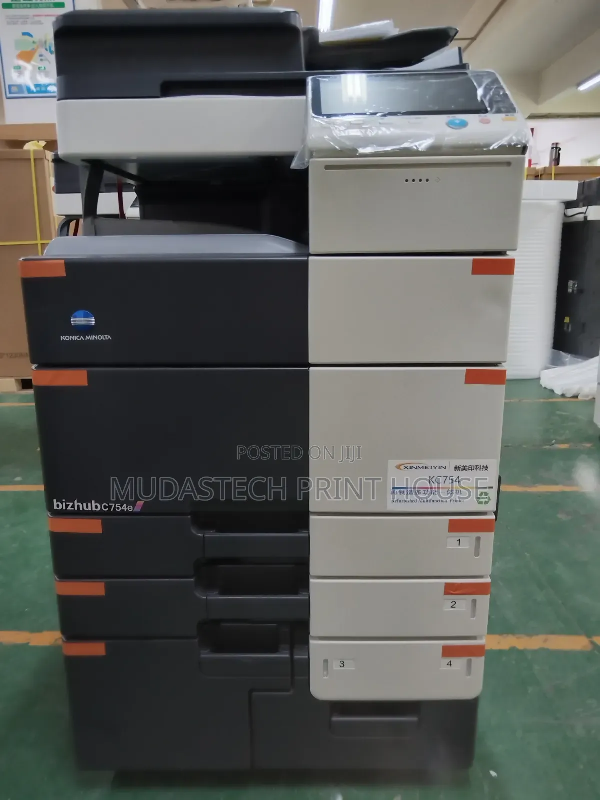 Brand New Konica Minolta C754e, Print on Hard Card, Speed 75