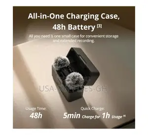 DJI Mic Mini (2 TX + 1 RX +Charging Case) Wireless Microphone From Usa