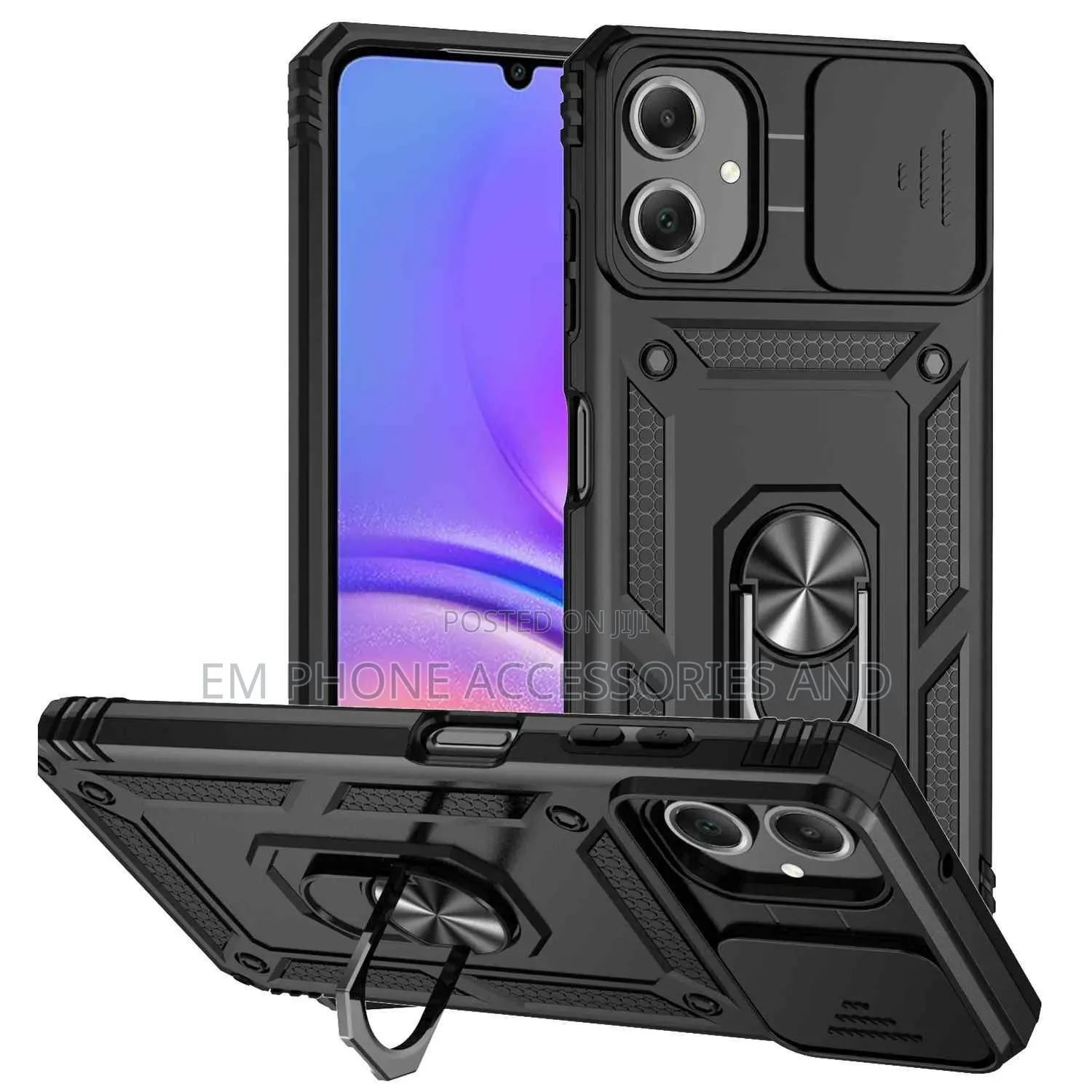 Military-Grade Rugged, Shockproof Phone Cases, Stand Ring for Samsung