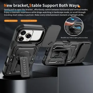 Military-Grade Rugged, Shockproof Phone Cases, Stand Ring for Samsung