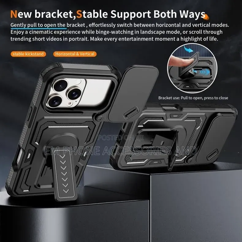 Military-Grade Rugged, Shockproof Phone Cases, Stand Ring for Samsung