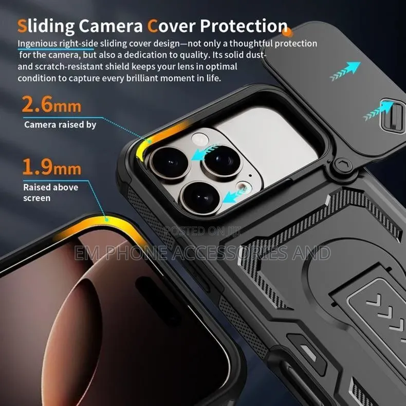 Military-Grade Rugged, Shockproof Phone Cases, Stand Ring for Samsung