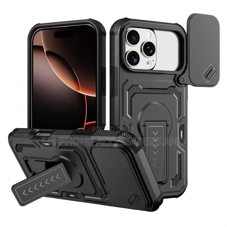 Military-Grade Rugged, Shockproof Phone Cases, Stand Ring for Samsung