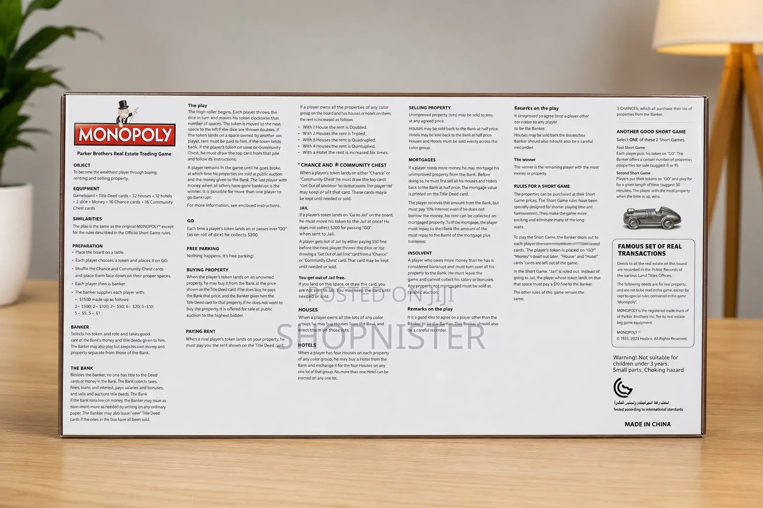 Classic Monopoly Board Game