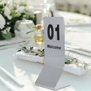 Stackable Table Numbers Stainless Steel Table Numbers