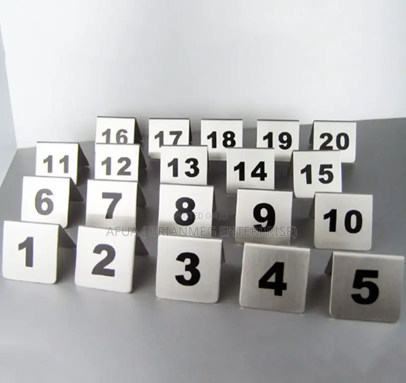 Table Numbers