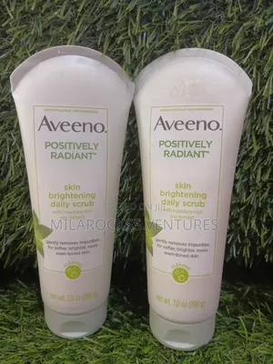 Aveeno Positively Radiant Skin Brightening Daily Scrub.
