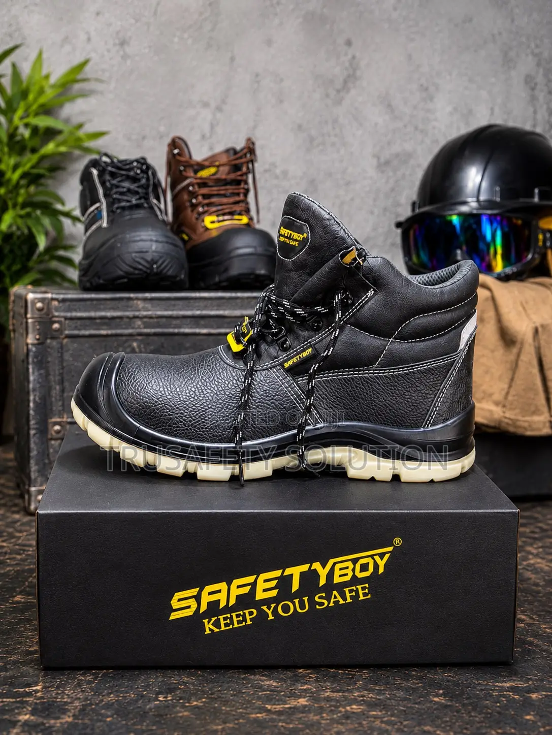 Safety Boots (Safetyboy) Heavy Duty Steel Toe and Outsole Boots