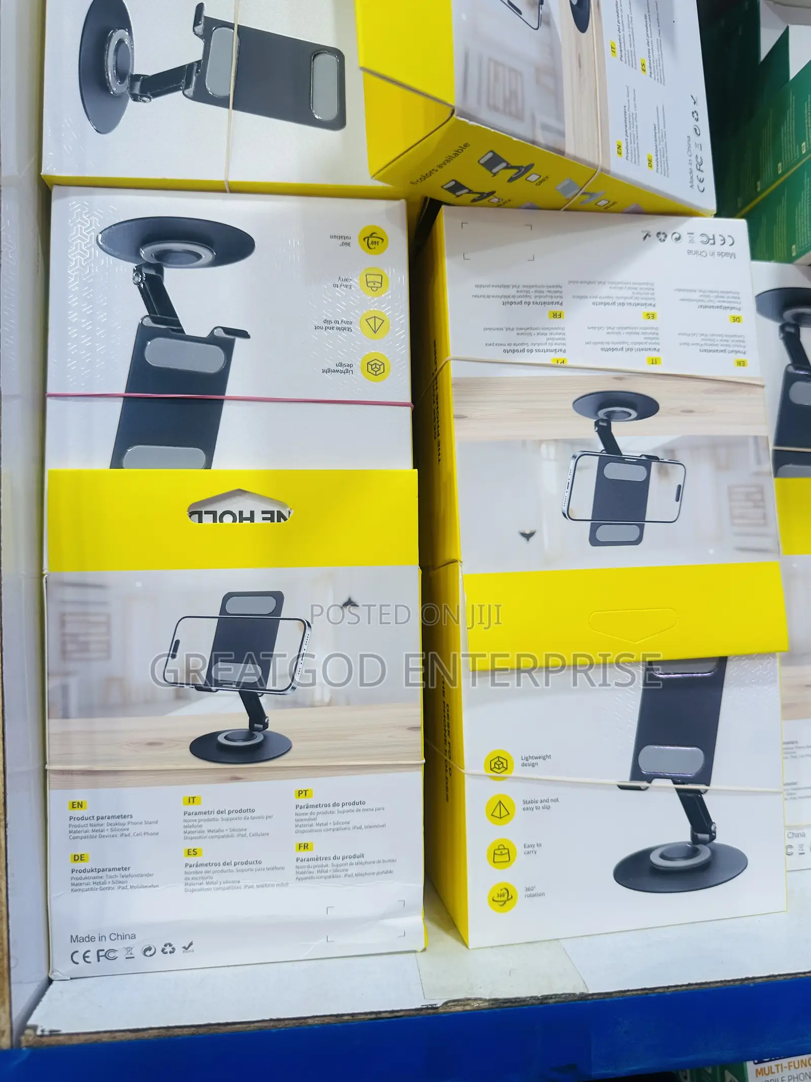 Desk Fold Model Z03 360° Rotating Phone Holder