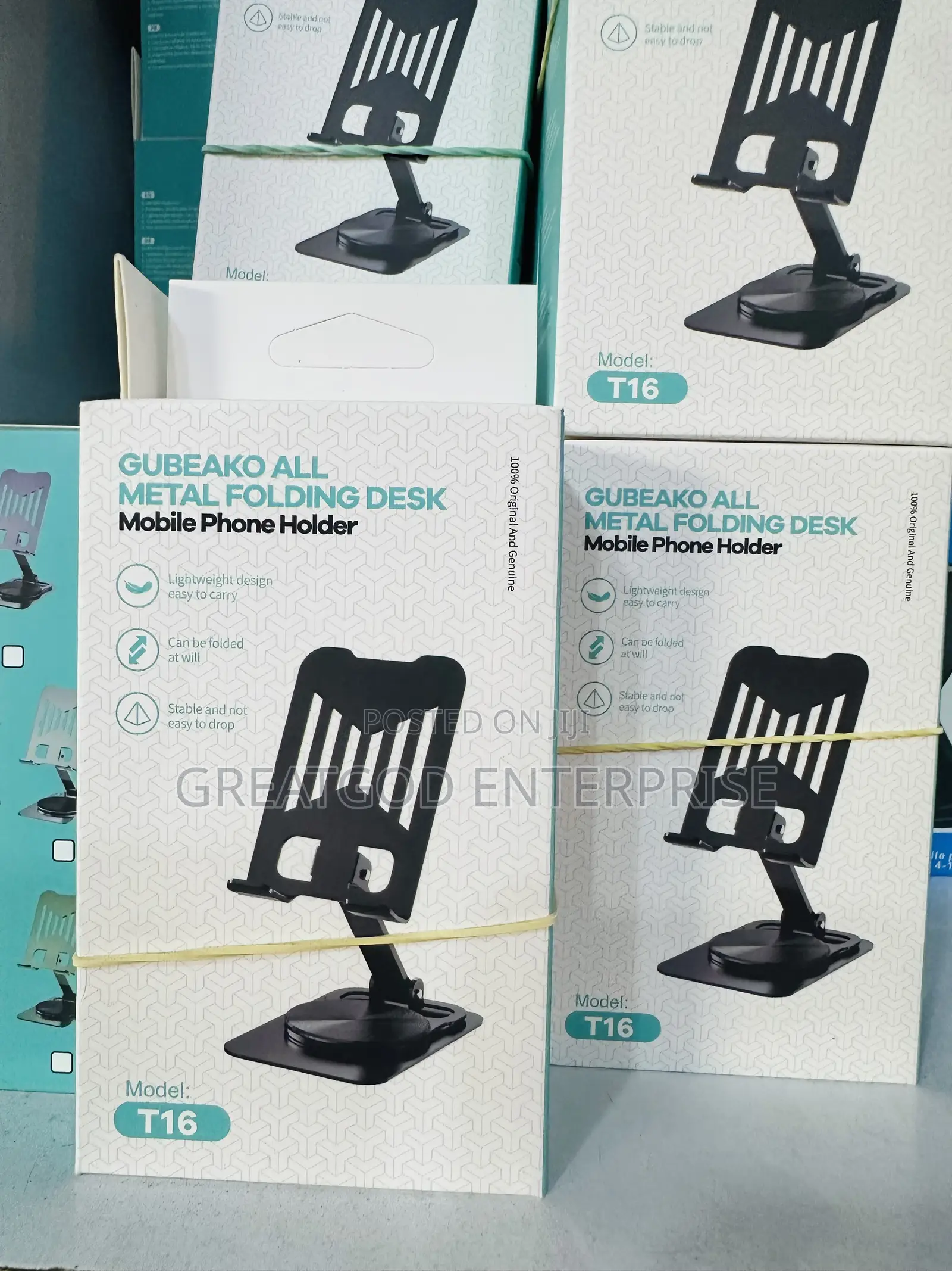 Gubeako All Metal Folding Desk Mobile Phone Holder