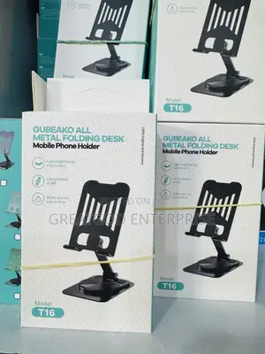 Gubeako All Metal Folding Desk Mobile Phone Holder