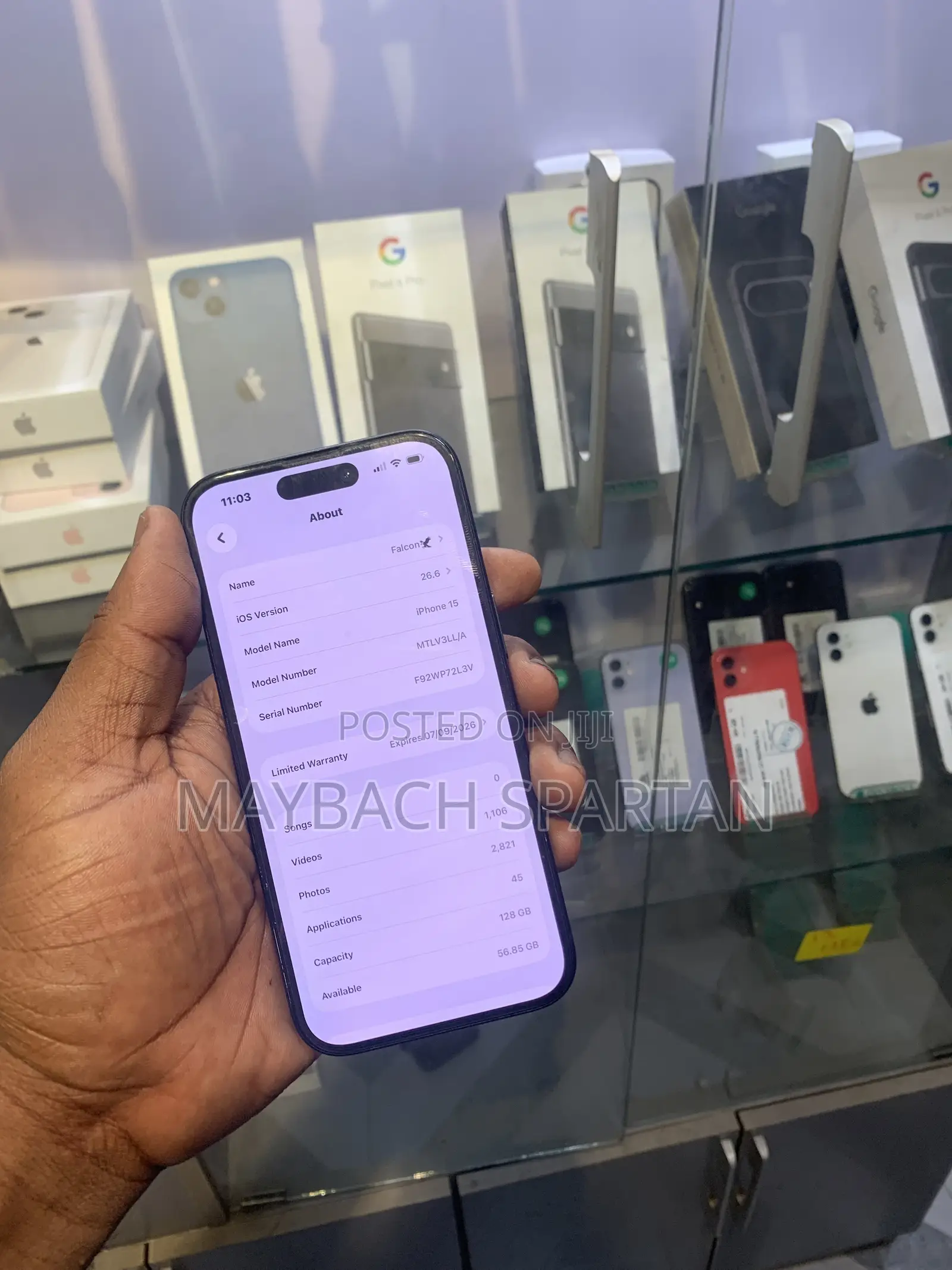 New Apple iPhone 15 128 GB Black