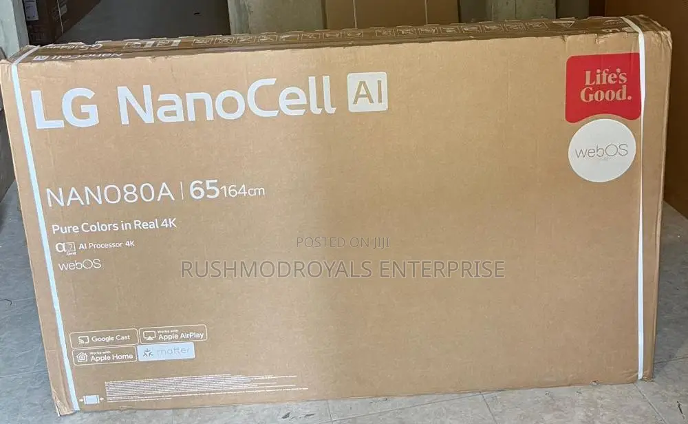 LG 65" Nano80a Webos Ai-Powered Led Smart TV